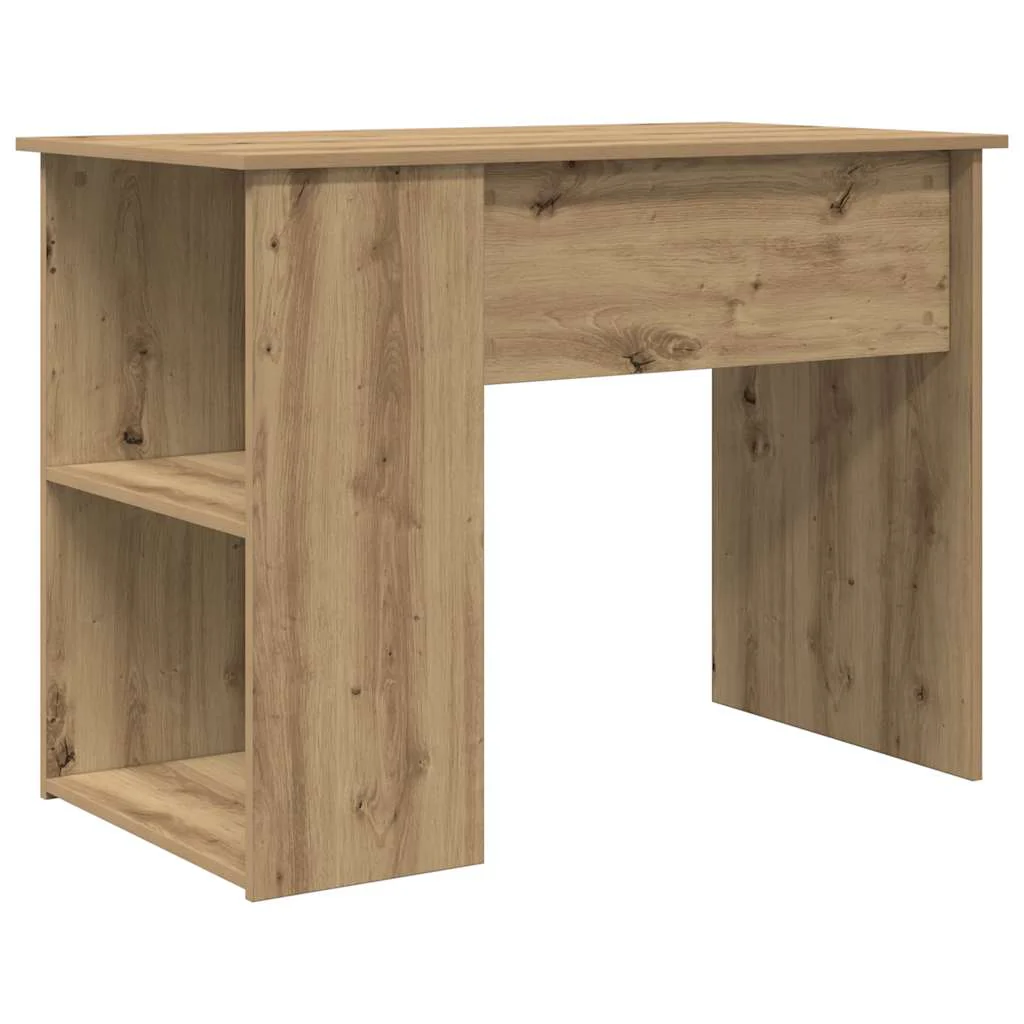 skrivebord 100x55x75 cm konstrueret træ kunsteg - Image 6