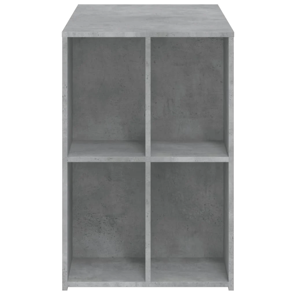 skrivebord 102x50x75 cm konstrueret træ betongrå - Image 5