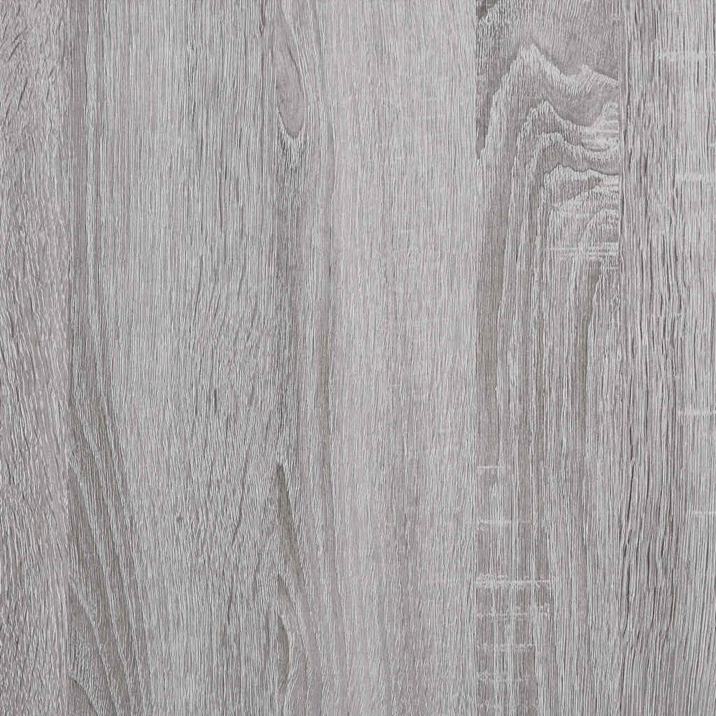 skrivebord 149x149x75 cm konstrueret træ grå sonoma-eg - Image 9