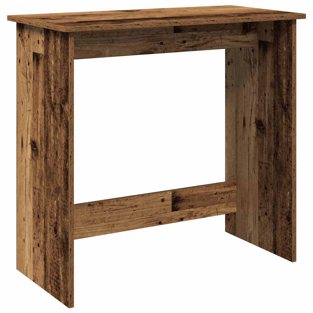skrivebord 80x40x75 cm konstrueret træ antikt træ - Image 2