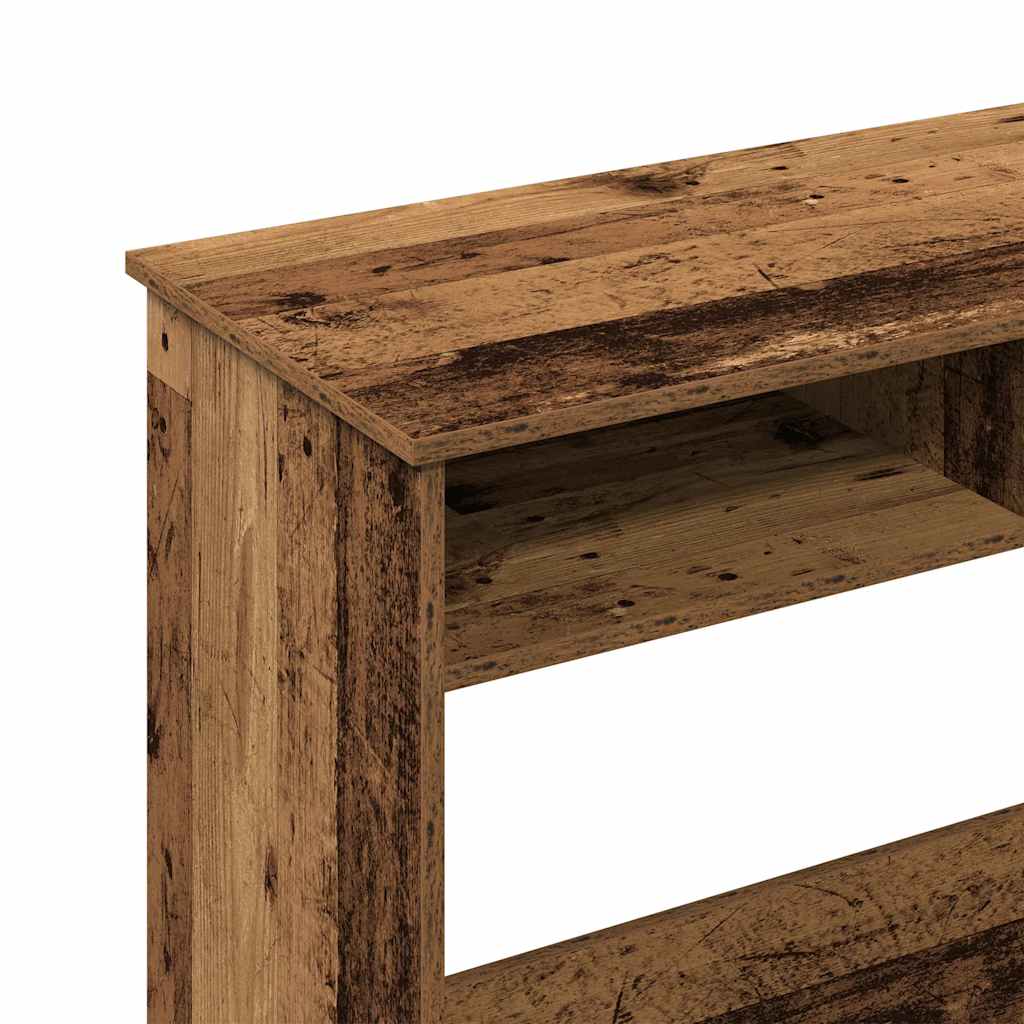 skrivebord 80x40x75 cm konstrueret træ antikt træ - Image 8