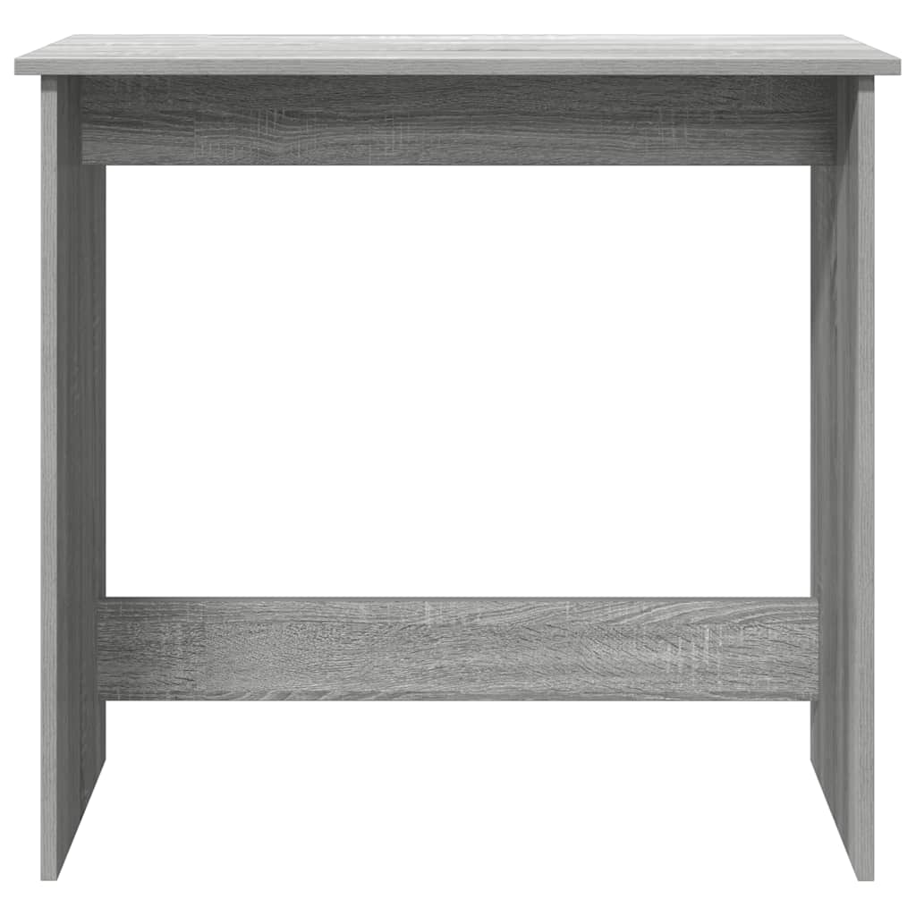 skrivebord 80x40x75 cm konstrueret træ grå sonoma-eg - Image 4