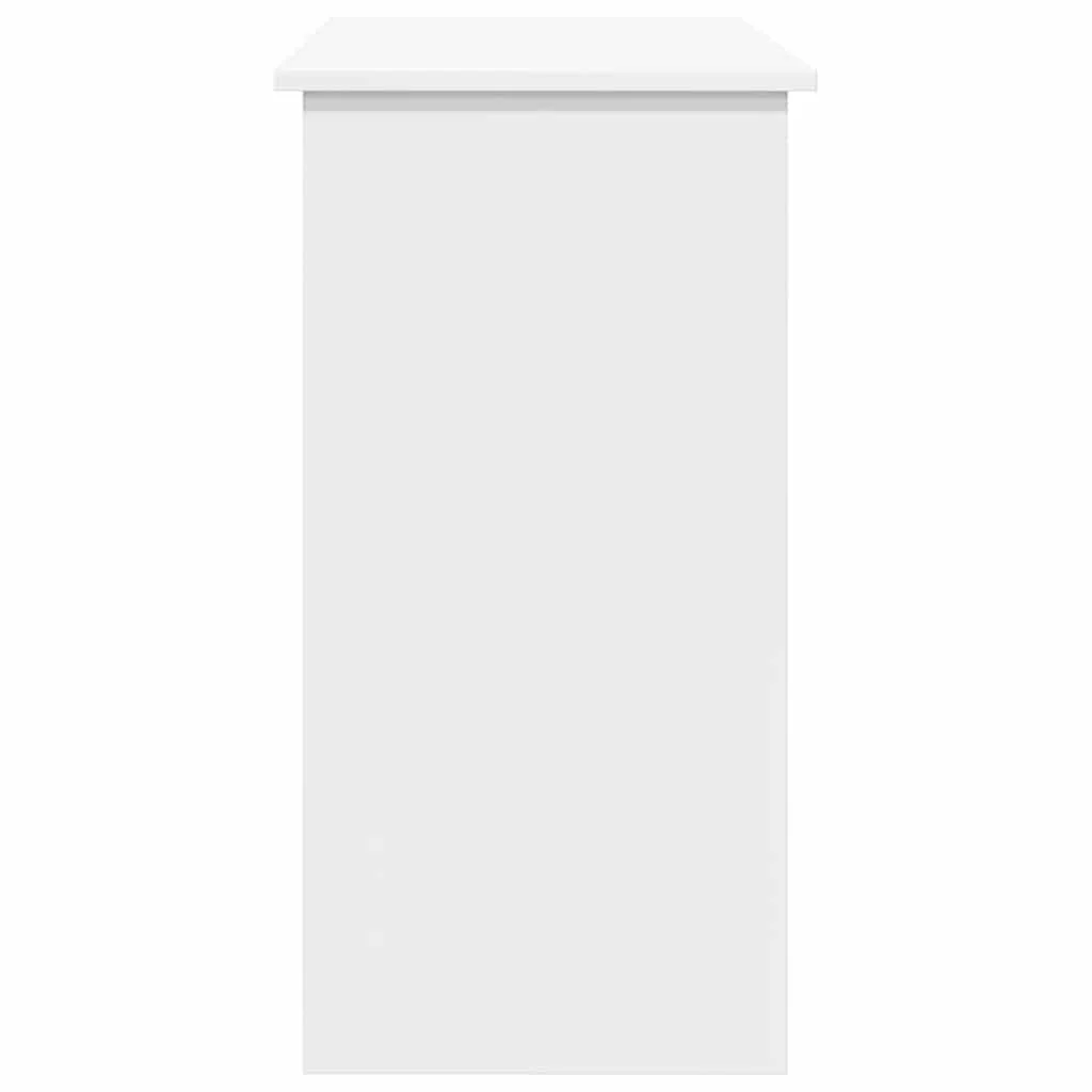 skrivebord 80x40x75 cm konstrueret træ hvid - Image 5
