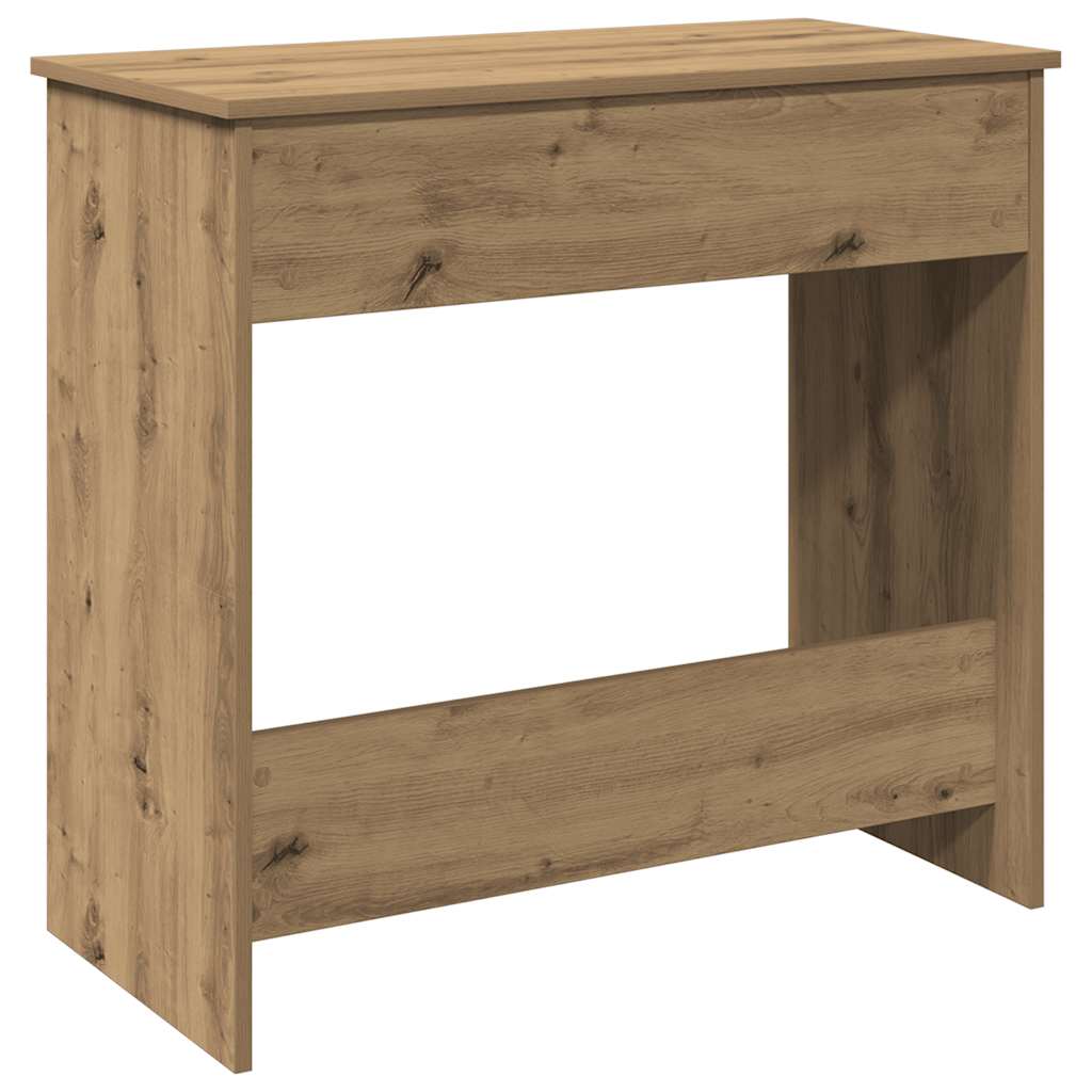 skrivebord 80x40x75 cm konstrueret træ kunsteg - Image 7