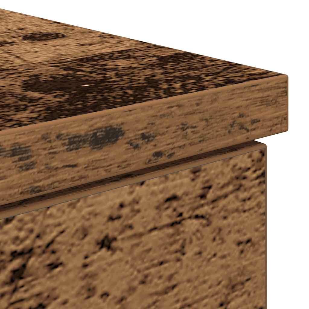 skrivebord 86x49x76 cm konstrueret træ gammelt trælook - Image 9