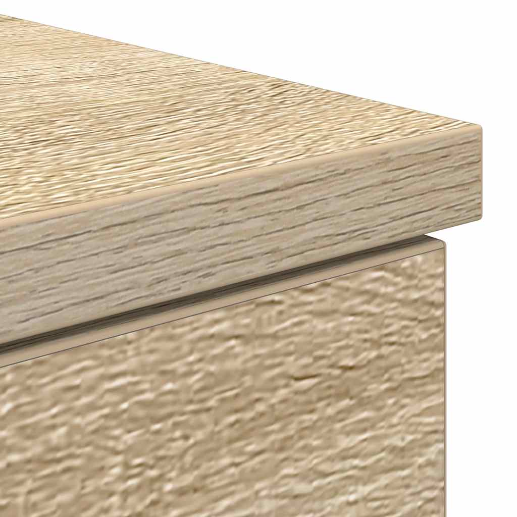 skrivebord 86x49x76 cm konstrueret træ sonoma-eg - Image 9