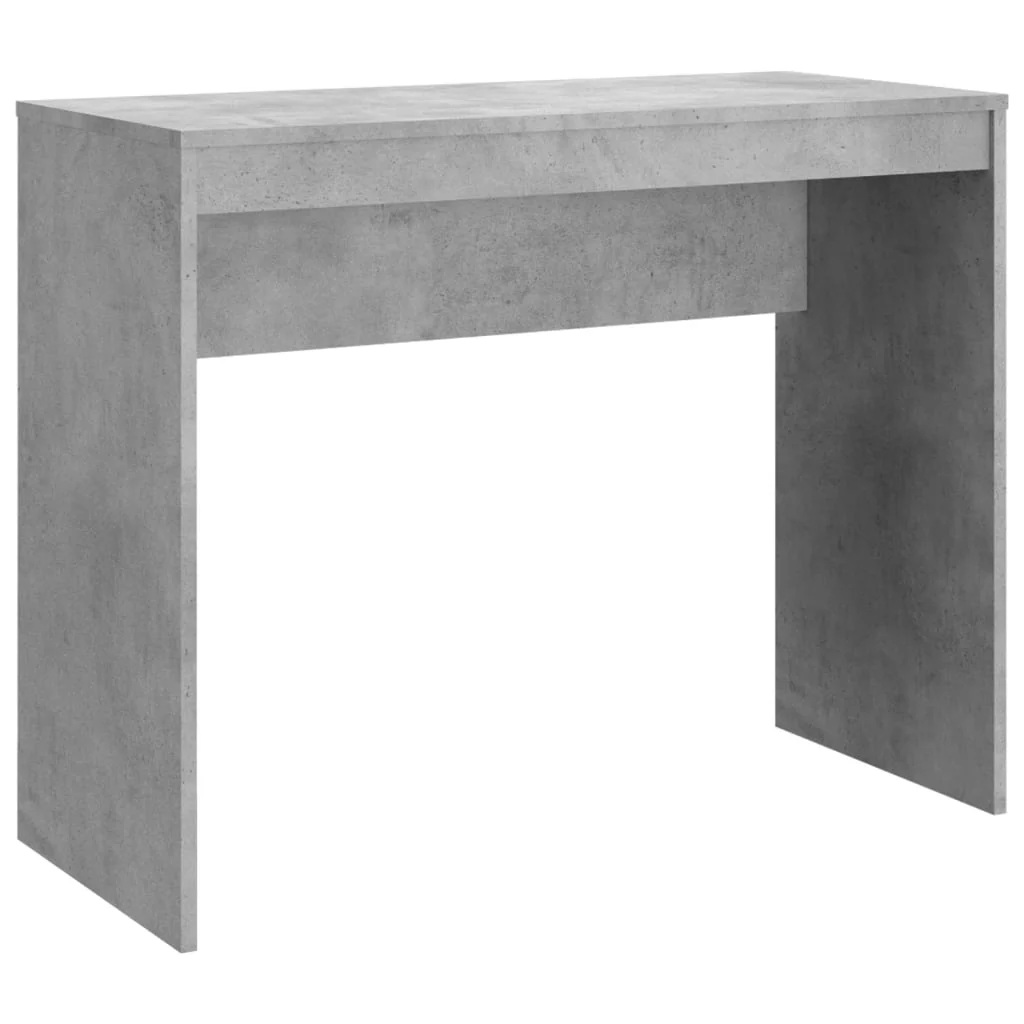 skrivebord 90x40x72 cm konstrueret træ betongrå - Image 2