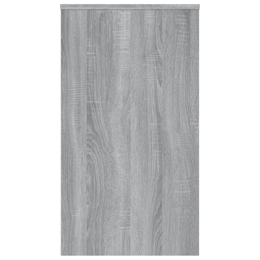 skrivebord 90x40x72 cm konstrueret træ grå sonoma-eg - Image 6