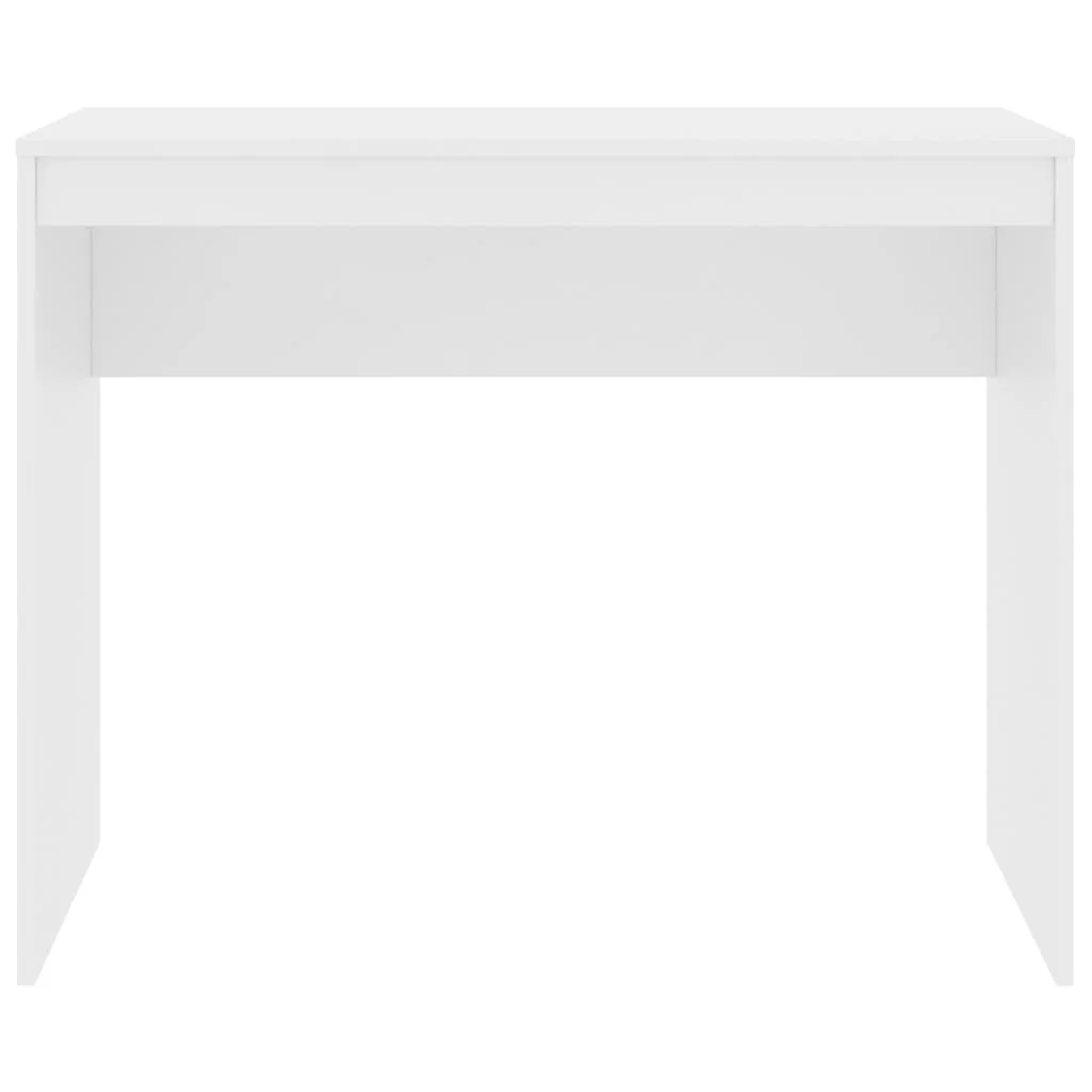 skrivebord 90x40x72 cm konstrueret træ hvid - Image 4