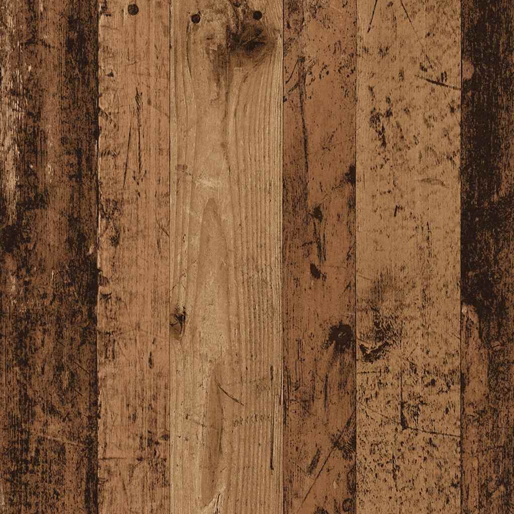 skrivebord 90x45x76 cm konstrueret træ gammelt trælook - Image 10