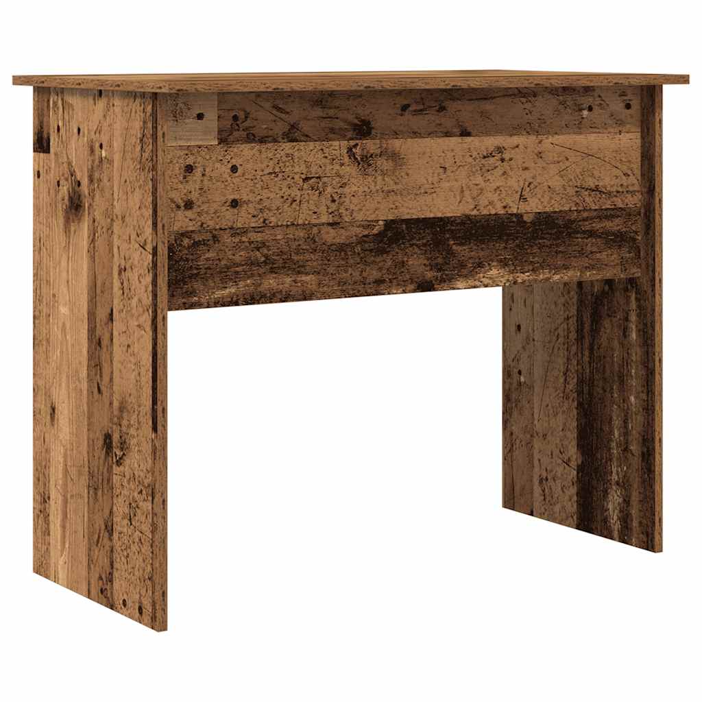 skrivebord 90x50x74 cm konstrueret træ antikt trælook - Image 6