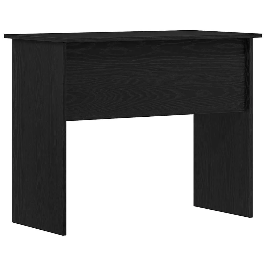 skrivebord 90x50x74 cm konstrueret træ sort egetræsfarve - Image 7