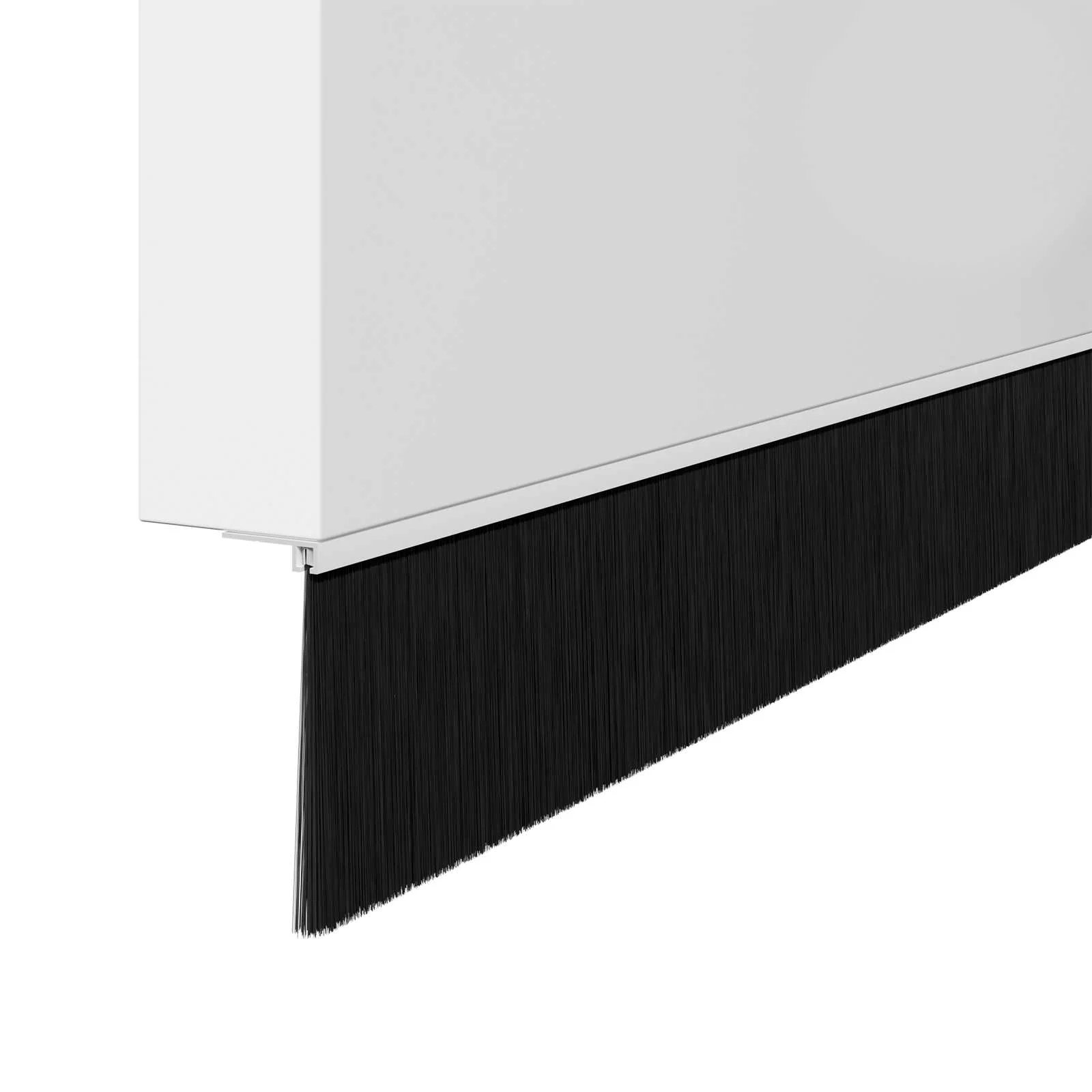 Skruemonterede dørbørste tætninger 12 pcs Hvid 100 cm - Image 4