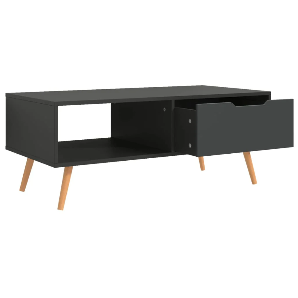 sofabord 100x49,5x43 cm konstrueret træ grå - Image 5