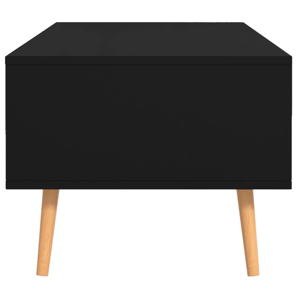 sofabord 100x49,5x43 cm konstrueret træ sort - Image 5