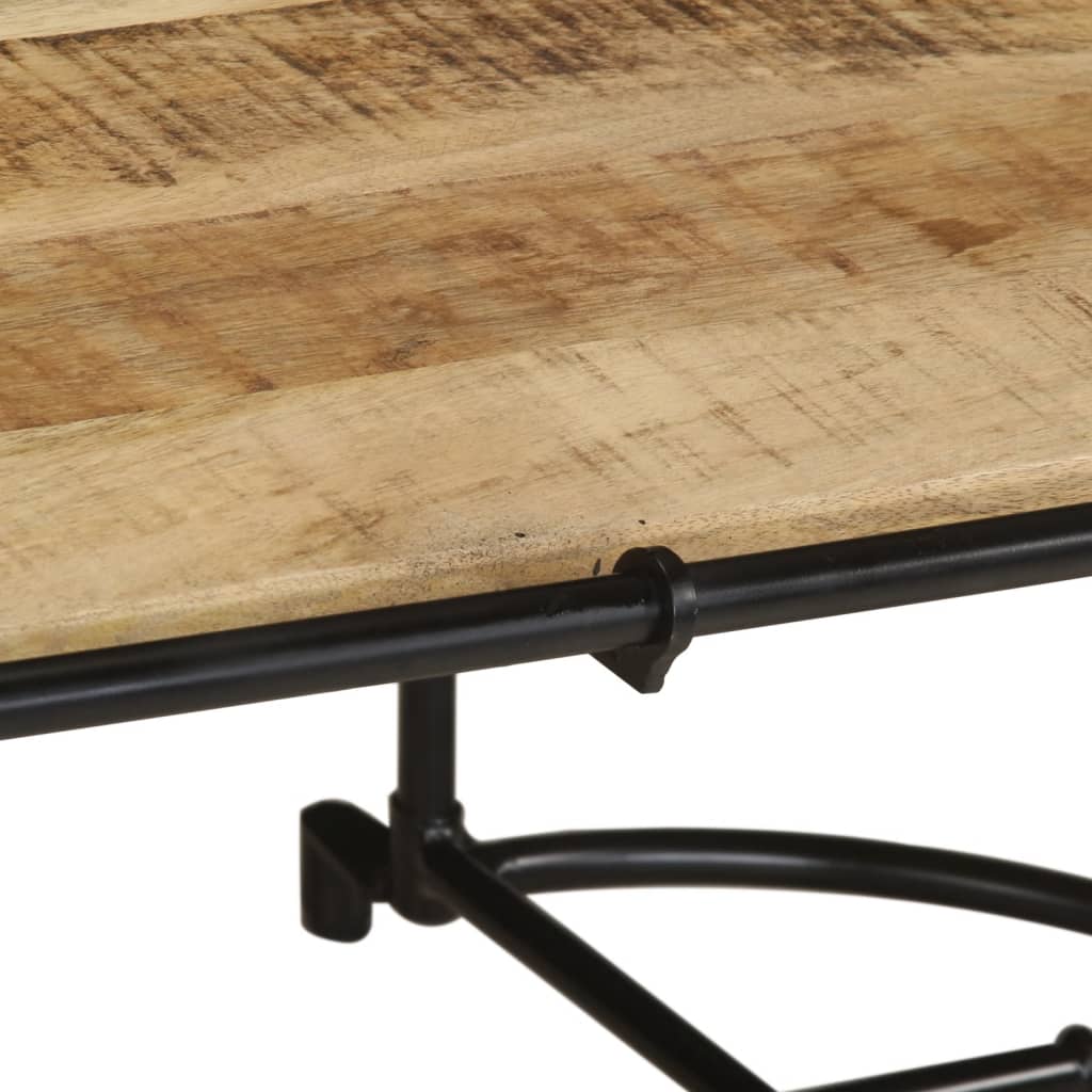 sofabord 110x55x40 cm massivt ru mangotræ - Image 7