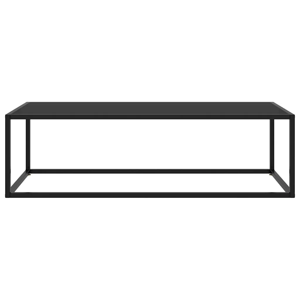 sofabord 120x50x35 glas sort - Image 2