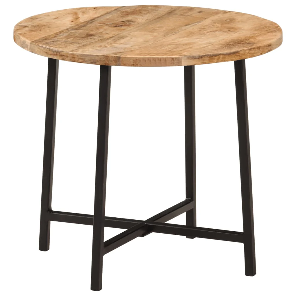 sofabord 45x45x40 cm massivt mangotræ og jern - Image 9
