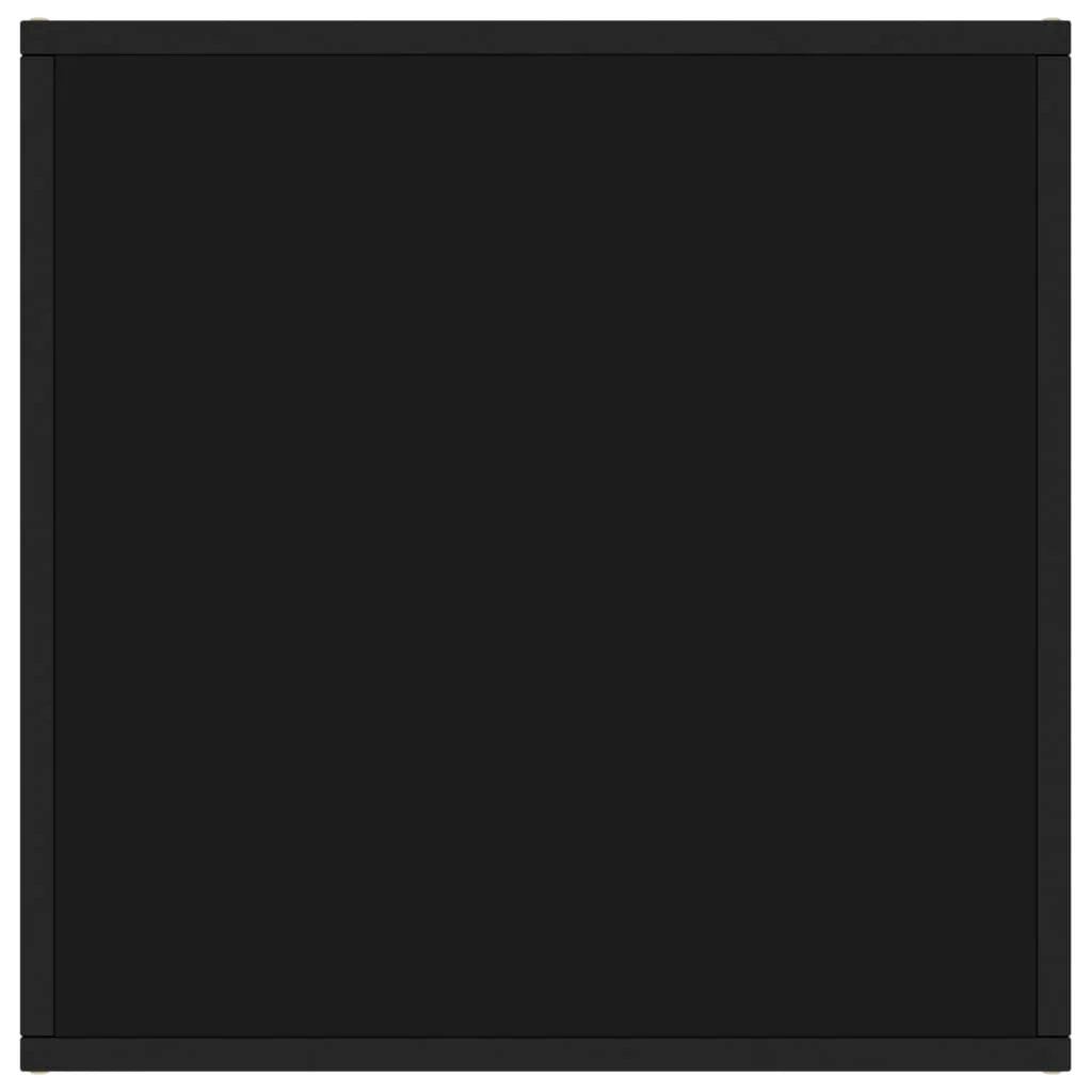 sofabord 60x60x35 cm glas sort - Image 3