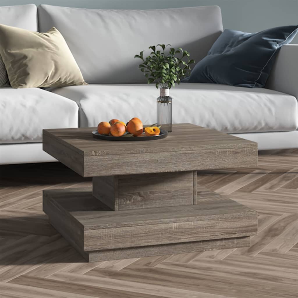 sofabord 60x60x35 cm MDF grå