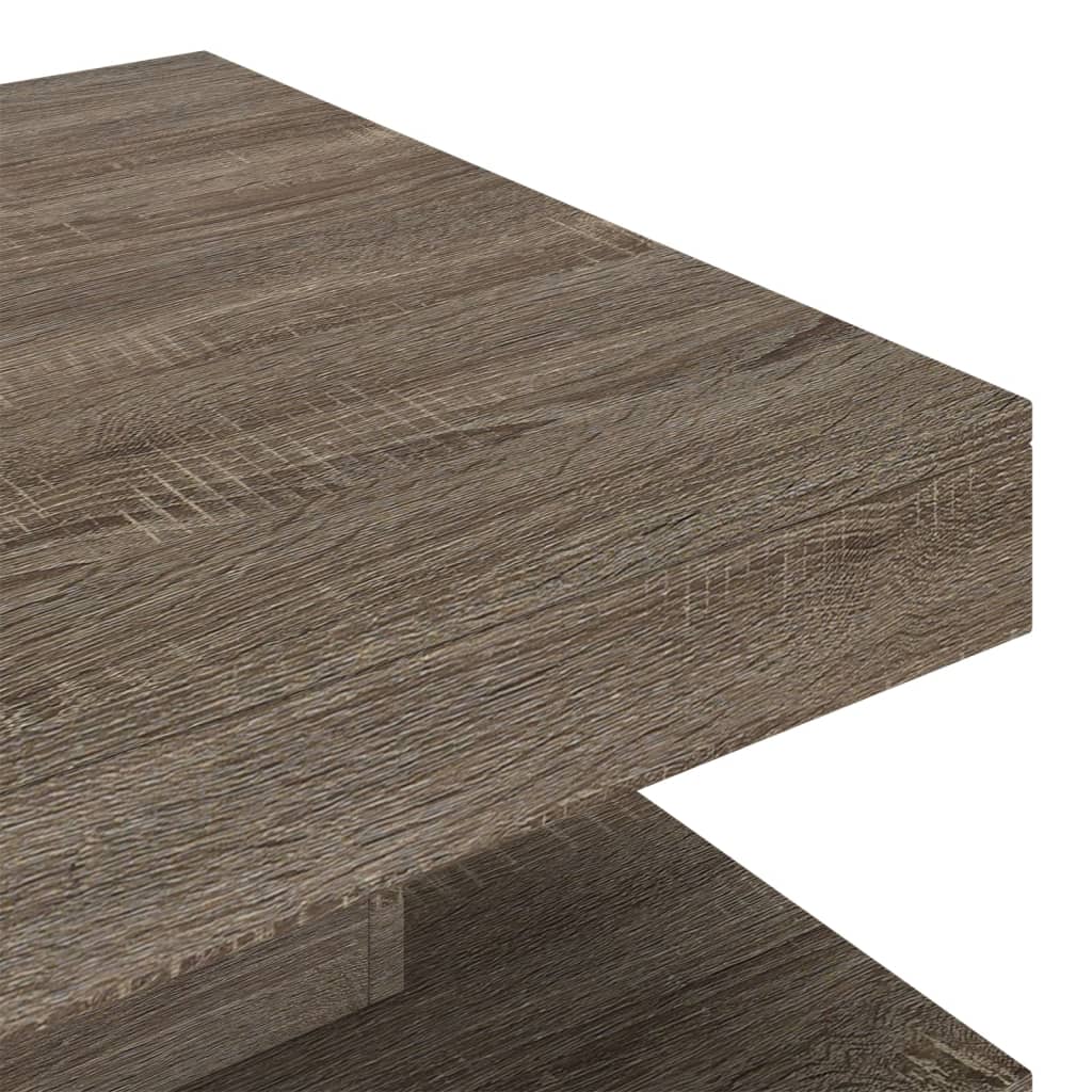 sofabord 60x60x35 cm MDF grå - Image 5