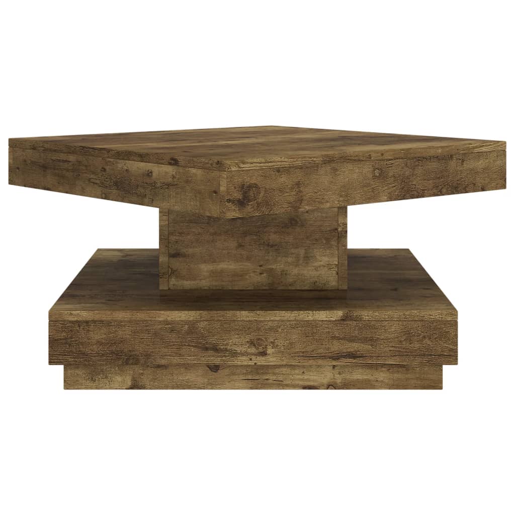 sofabord 60x60x35 cm MDF mørkebrun - Image 4