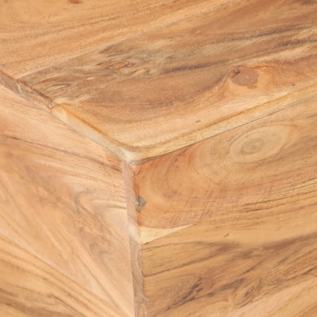 sofabord 66x66x30 cm V-facon massivt akacietræ - Image 5