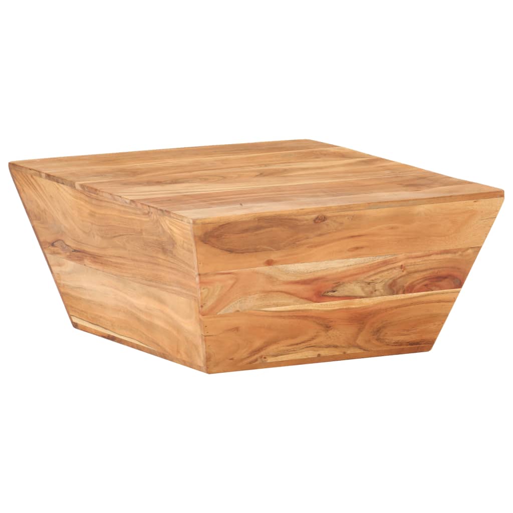 sofabord 66x66x30 cm V-facon massivt akacietræ - Image 9