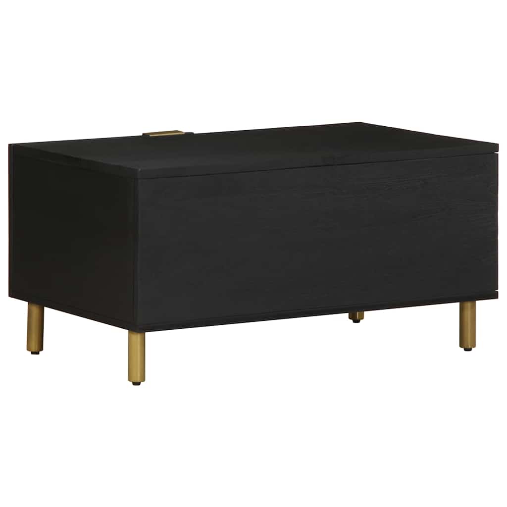 sofabord 80x50x40 cm konstrueret træ sort - Image 5