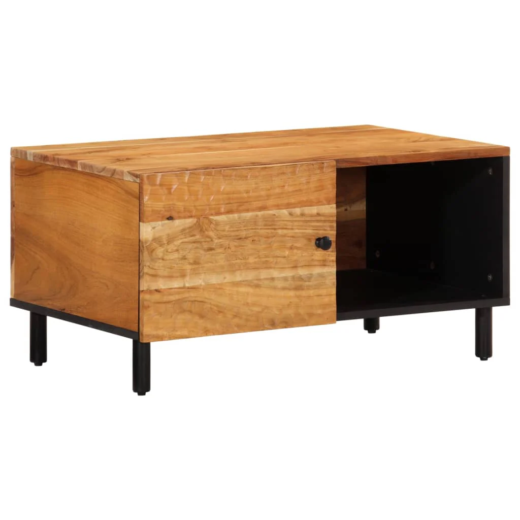 sofabord 80x50x40 cm massivt akacietræ - Image 2