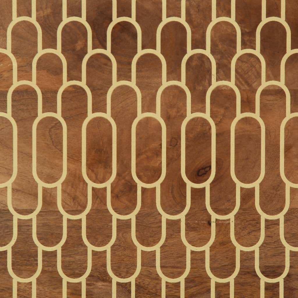 sofabord 80x50x40 cm massivt mangotræ - Image 10