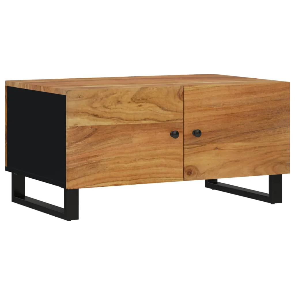 sofabord 80x50x40 cm massivt mangotræ konstrueret træ - Image 10