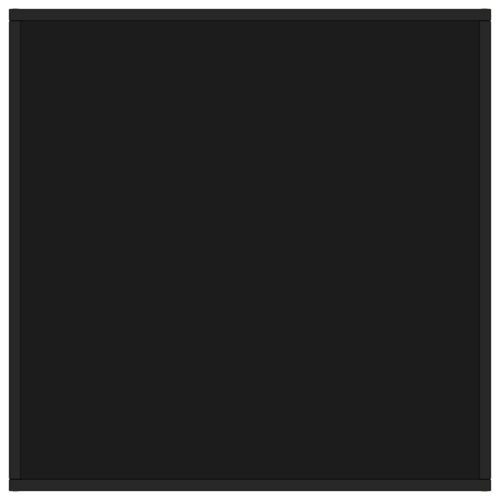 sofabord 80x80x35 cm glas sort - Image 3