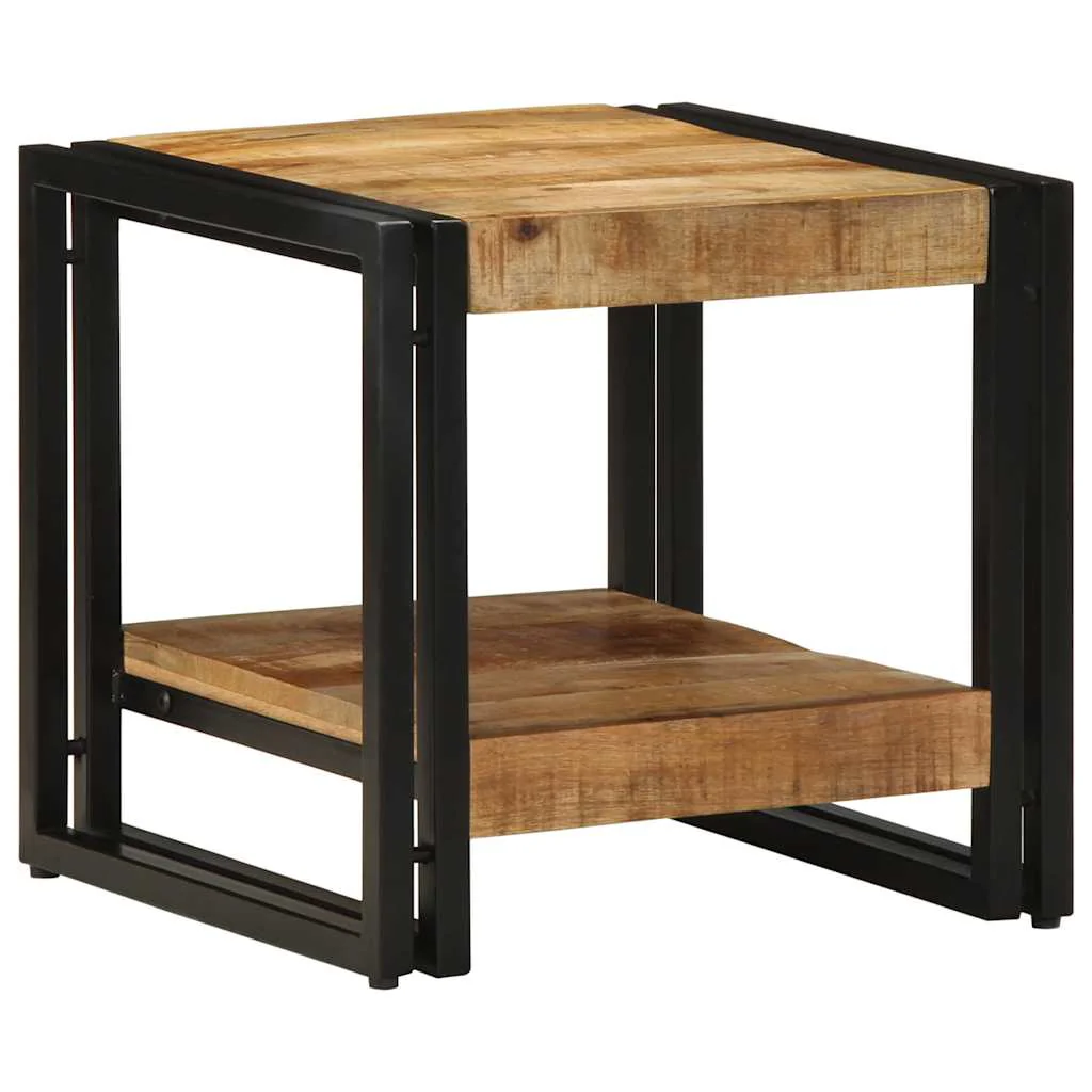 Sofabord Brun 40 x 40 x 38 cm Massivt mangotræ - Image 2