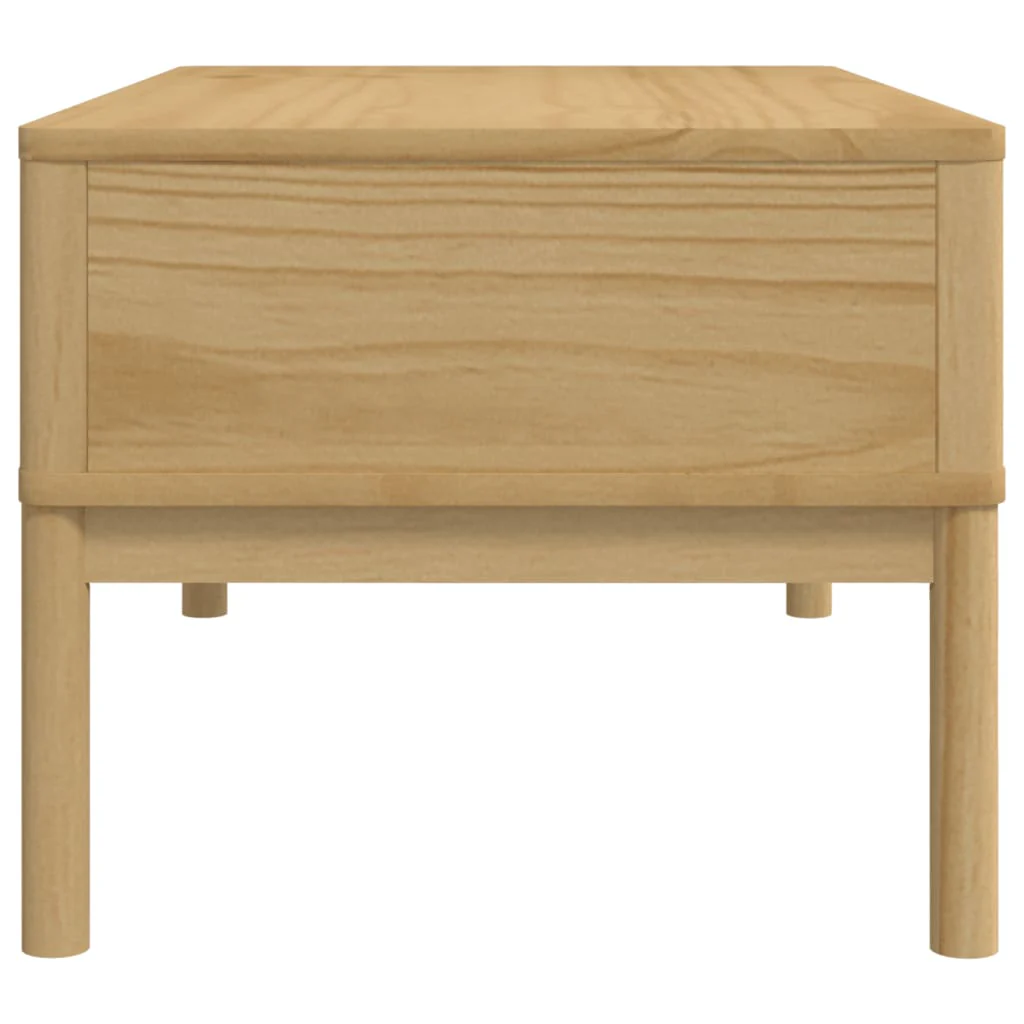 sofabord FLORO 99x55,5x45 cm massivt fyrretræ gyldenbrun - Image 6