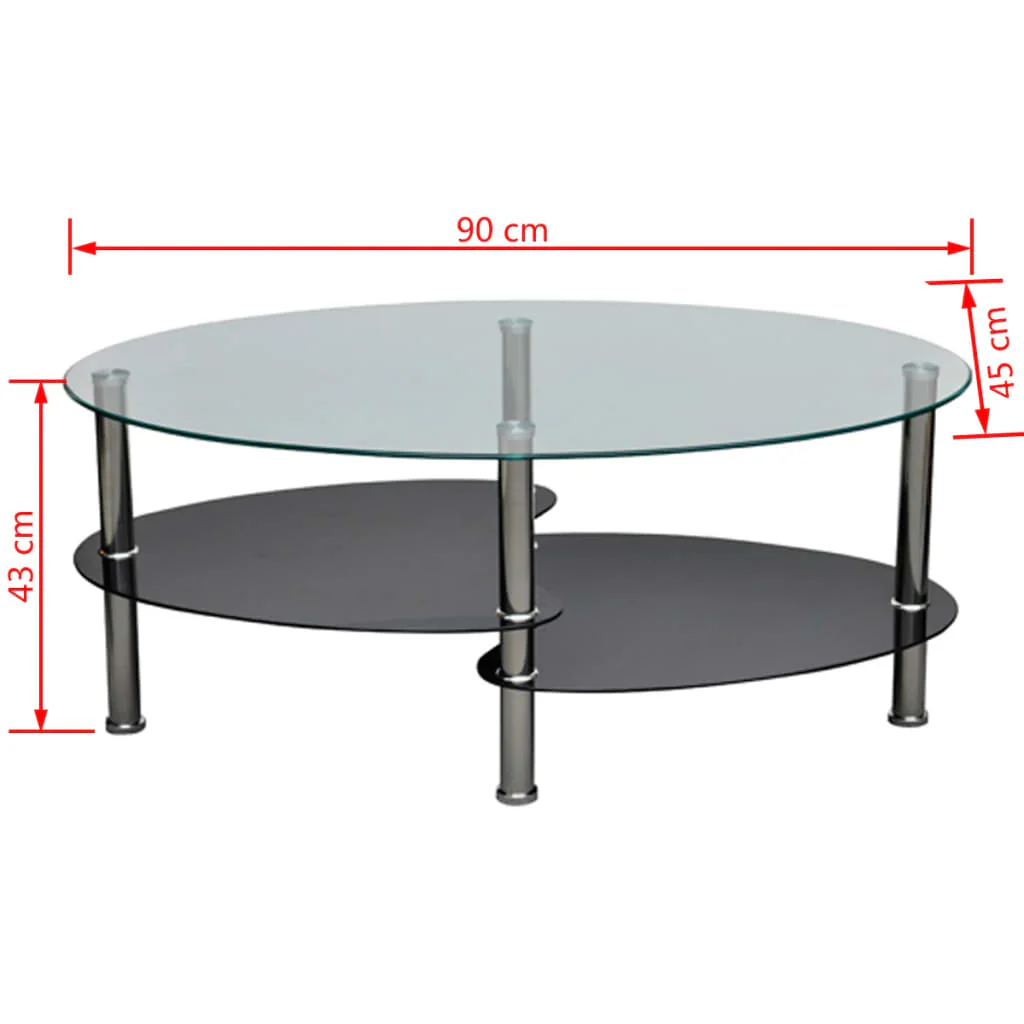 sofabord i eksklusivt design sort - Image 4