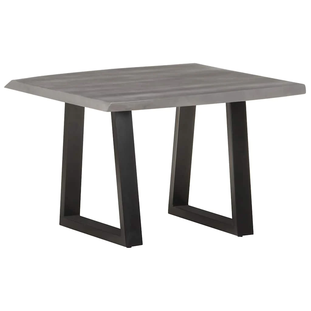 sofabord med levende kanter 60x60x40 cm massivt akacietræ - Image 9