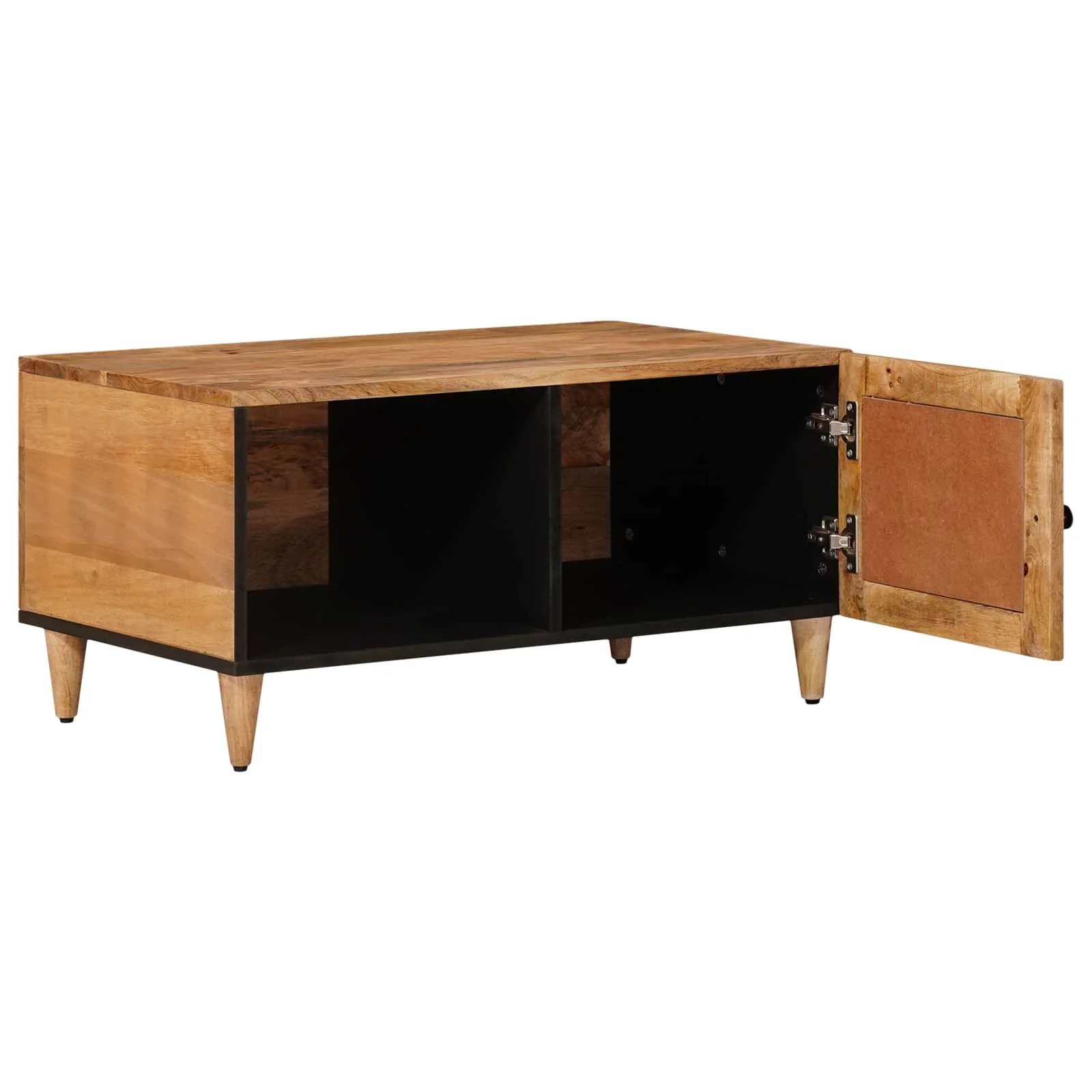 Sofabord Naturfarvet 80 x 50 x 40 cm Massivt mangotræ - Image 2