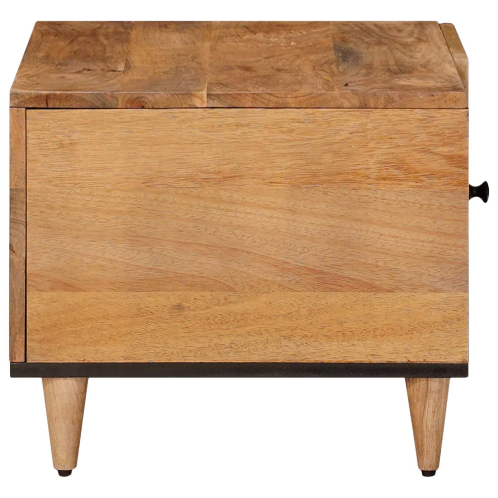 Sofabord Naturfarvet 80 x 50 x 40 cm Massivt mangotræ - Image 4