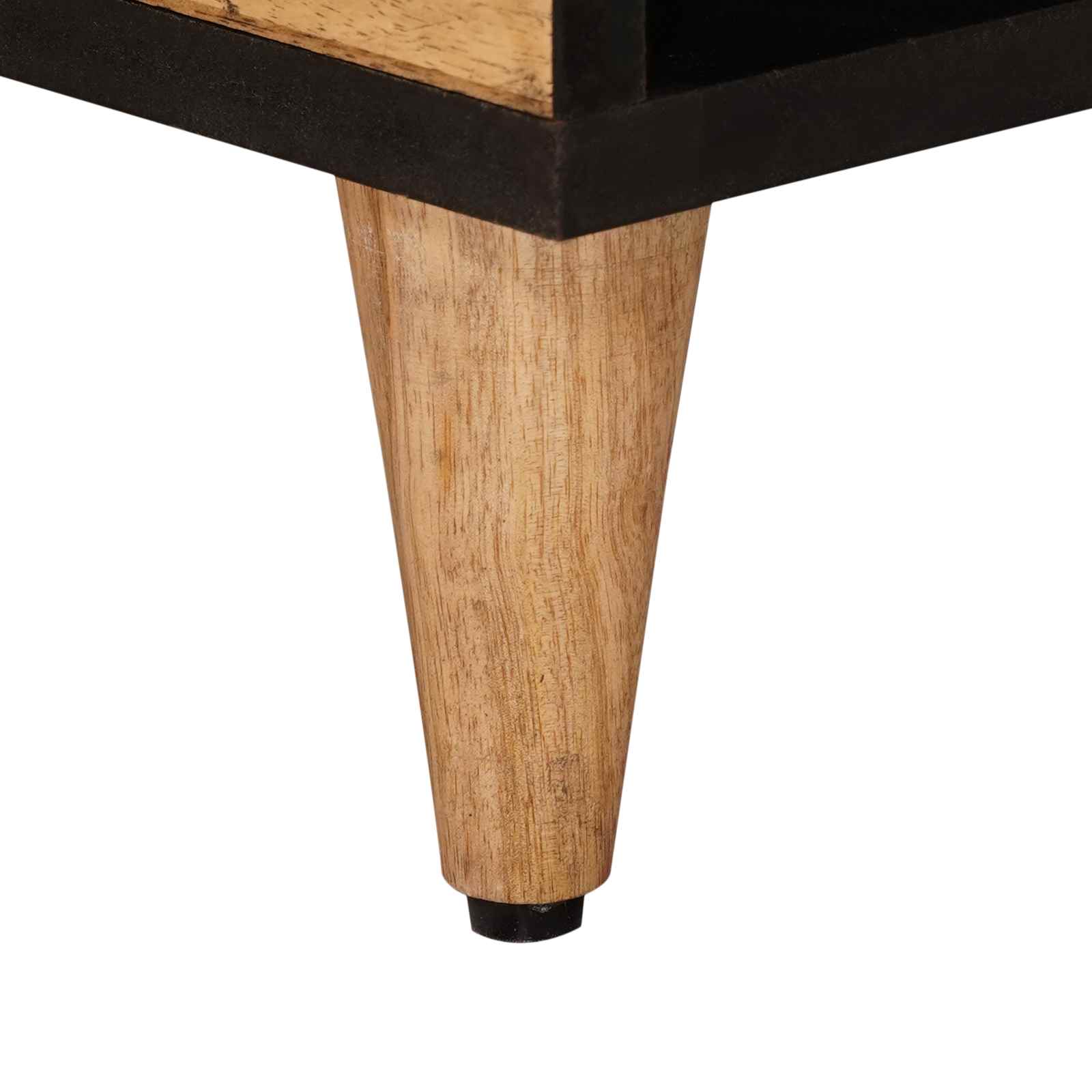 Sofabord Naturfarvet 80 x 50 x 40 cm Massivt mangotræ - Image 8