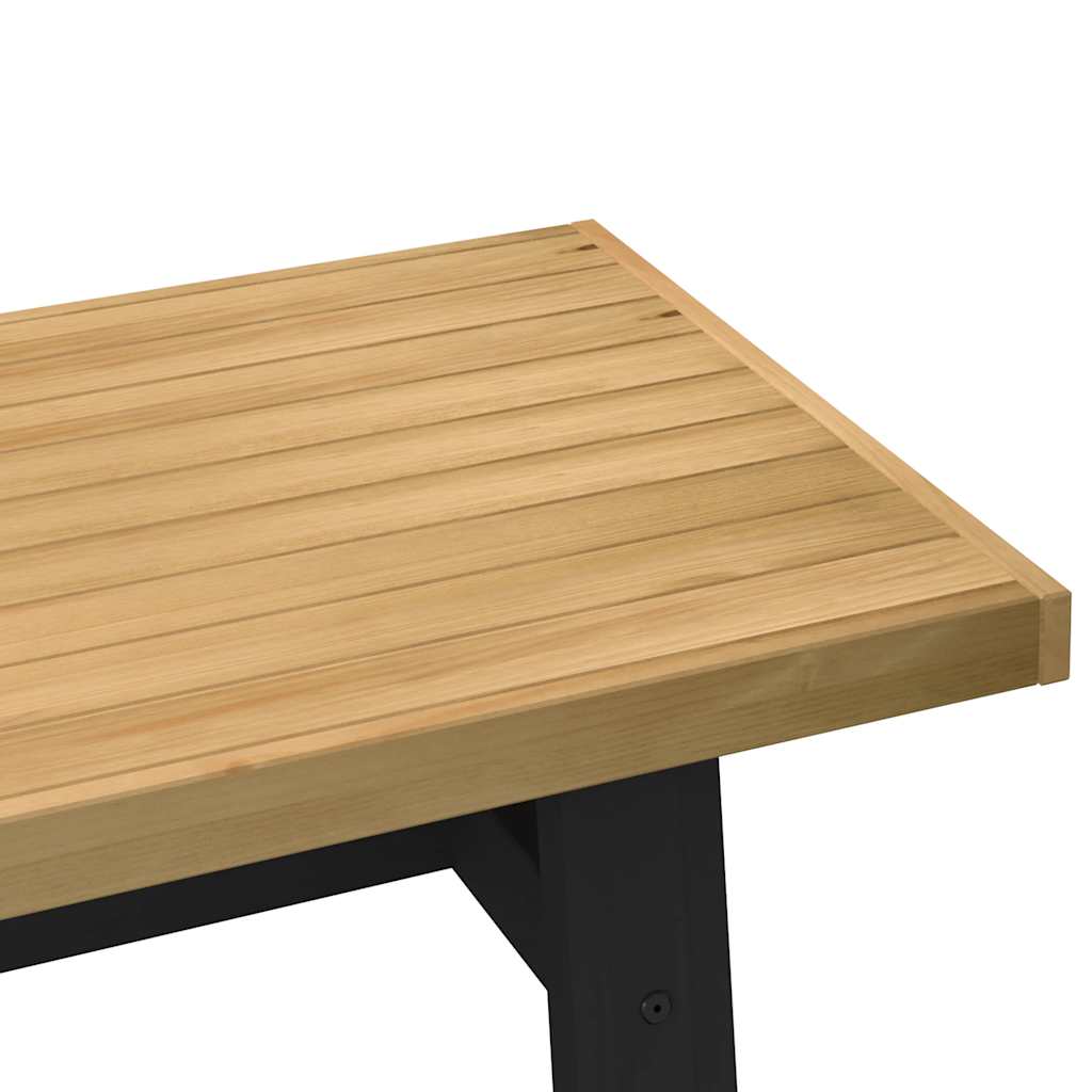 sofabord NOAIN A-formede ben 120x60x40 cm massivt træ fyrretræ - Image 6