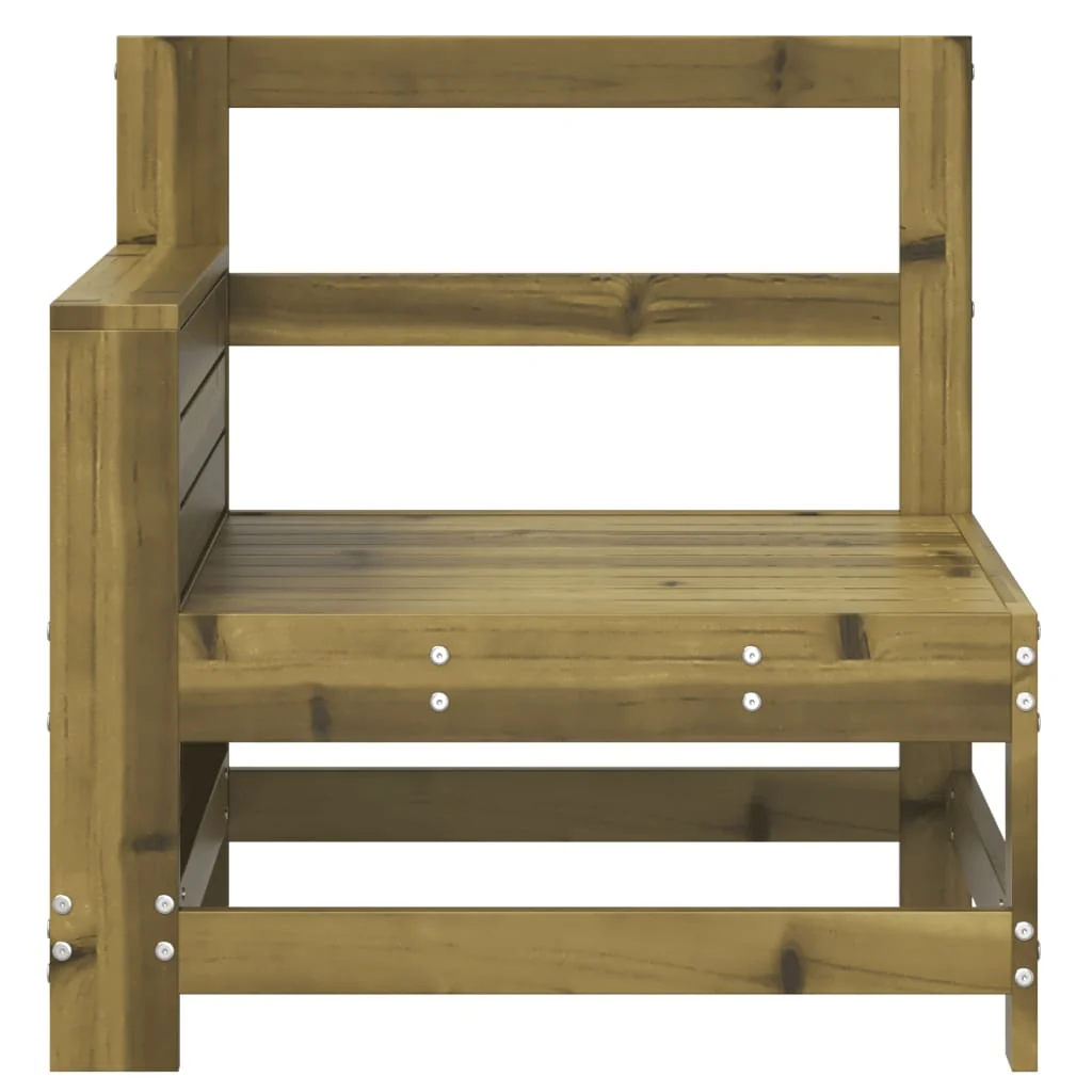 sofamodul med armlæn 69x62x70,5 cm imprægneret fyrretræ - Image 4
