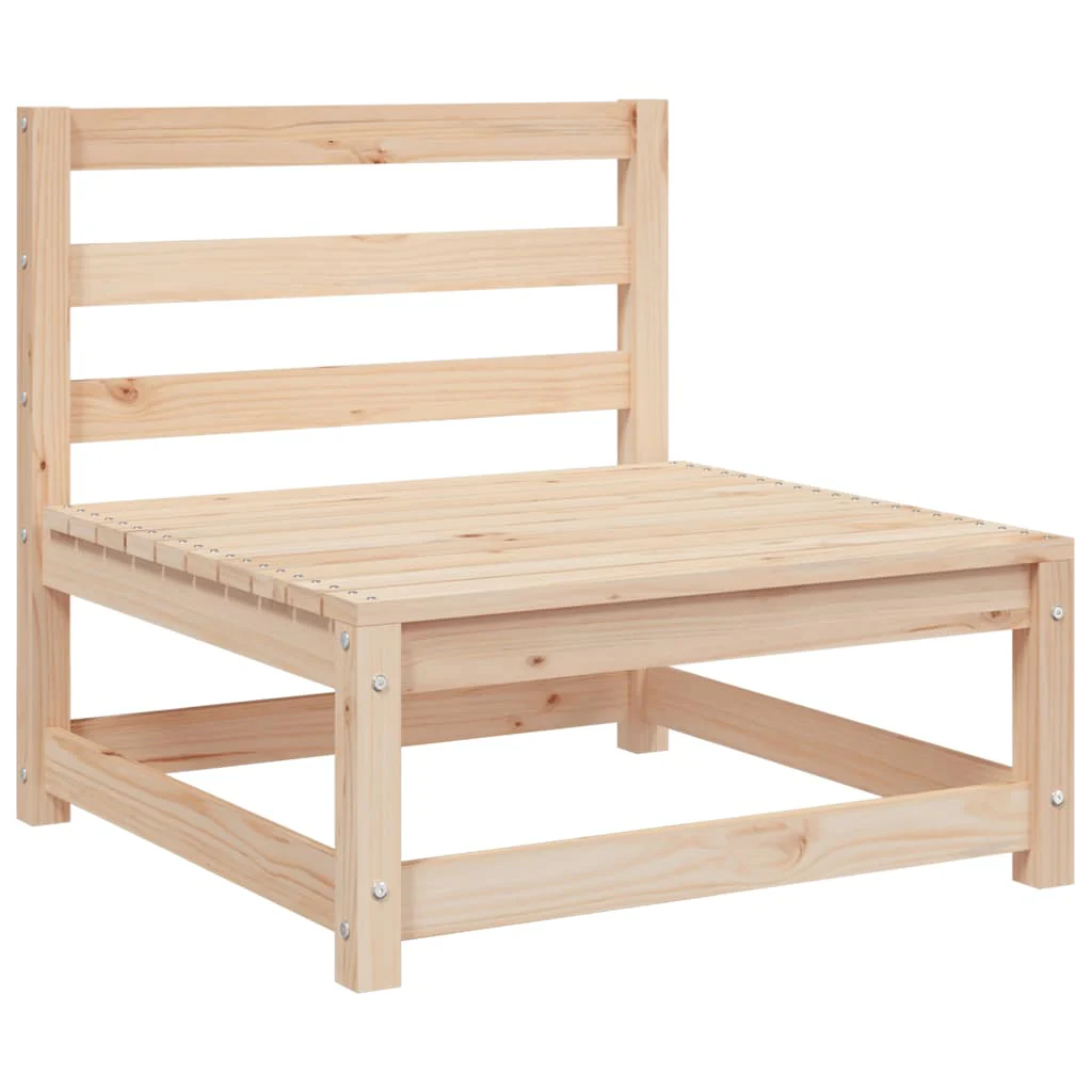 sofamodul til havesofa 70x70x67 cm uden armlæn massivt fyrretræ - Image 2