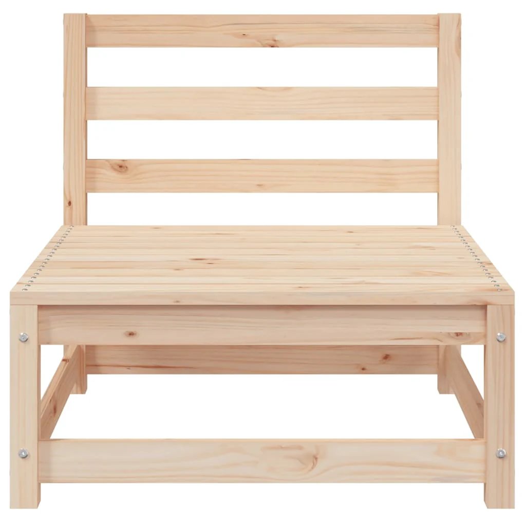 sofamodul til havesofa 70x70x67 cm uden armlæn massivt fyrretræ - Image 4