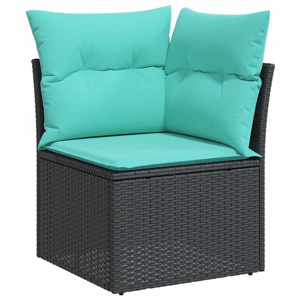 sofasæt til haven 8 dele med hynder polyrattan akacietræ grå - Image 4