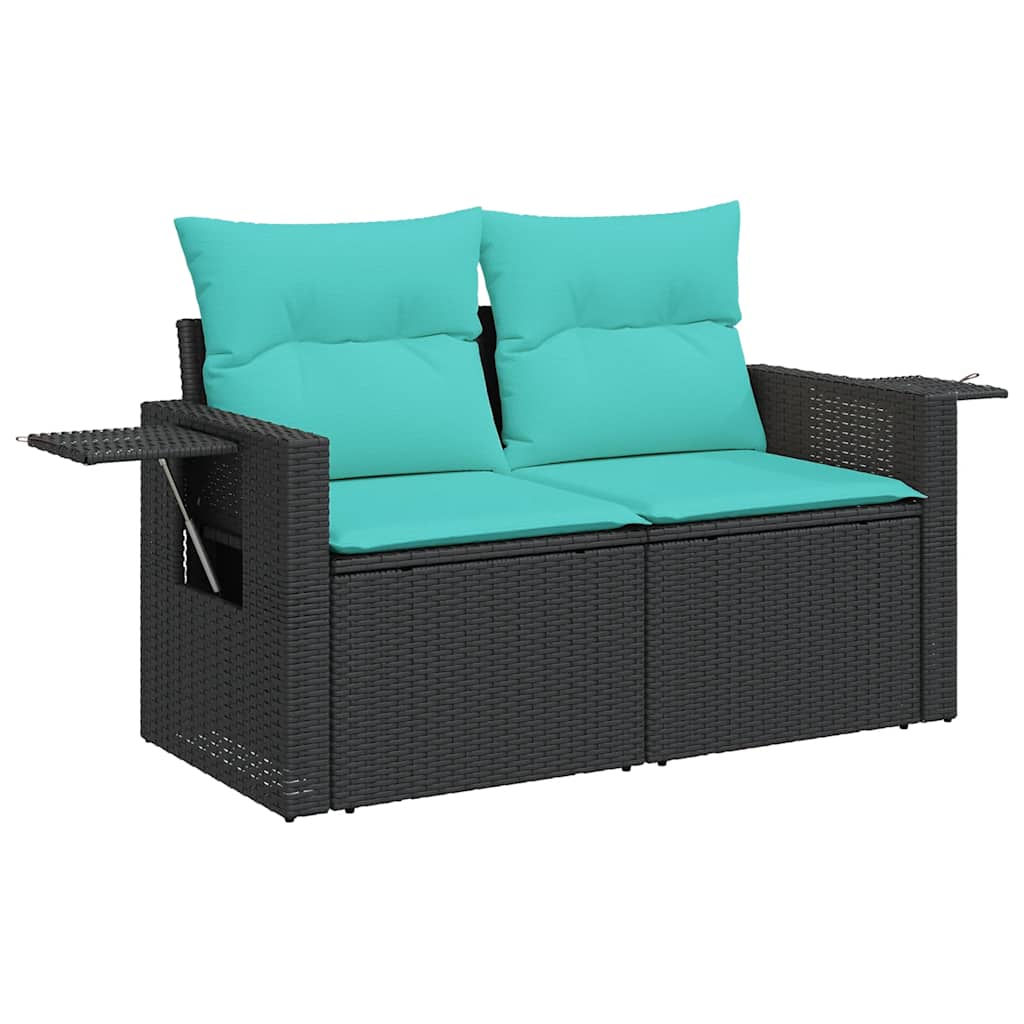 sofasæt til haven 8 dele med hynder polyrattan akacietræ grå - Image 5