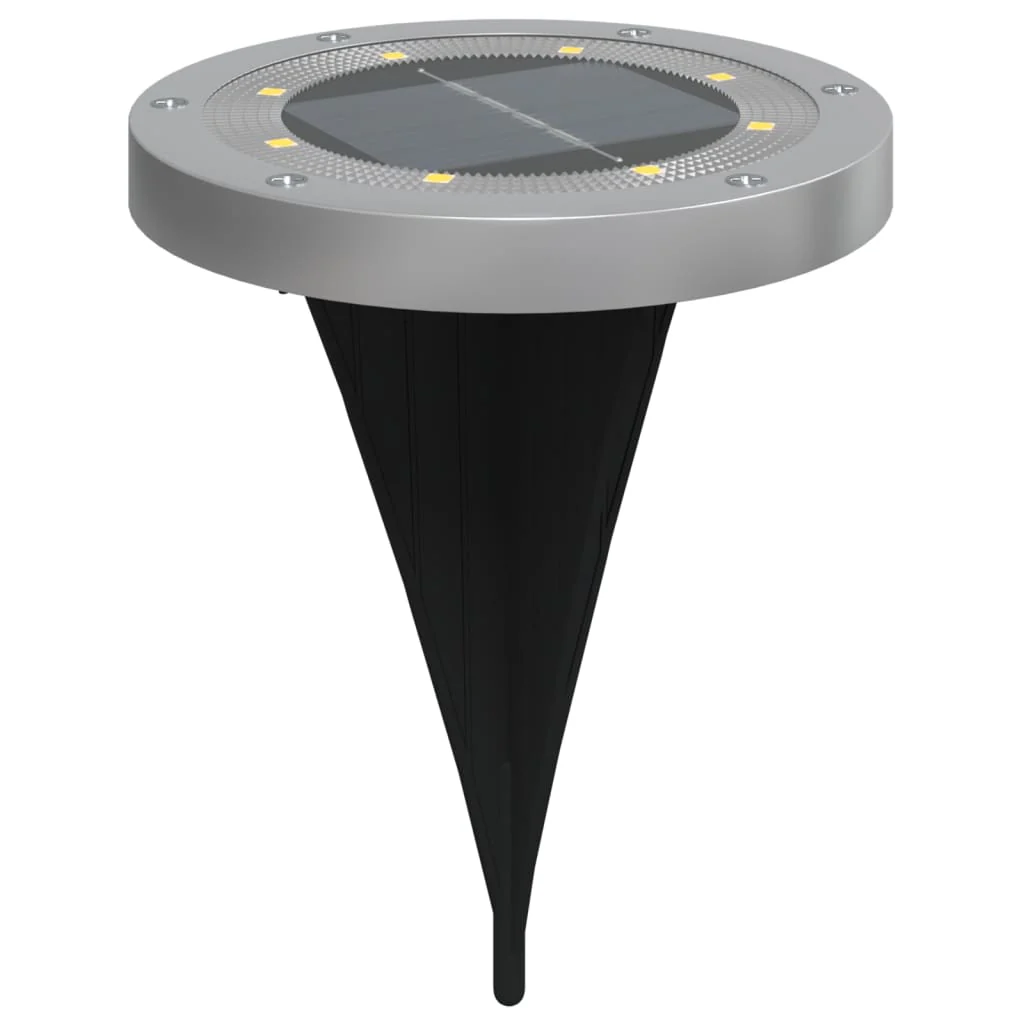 solcellelamper med jordspyd 12 stk. varmt hvidt lys - Image 4
