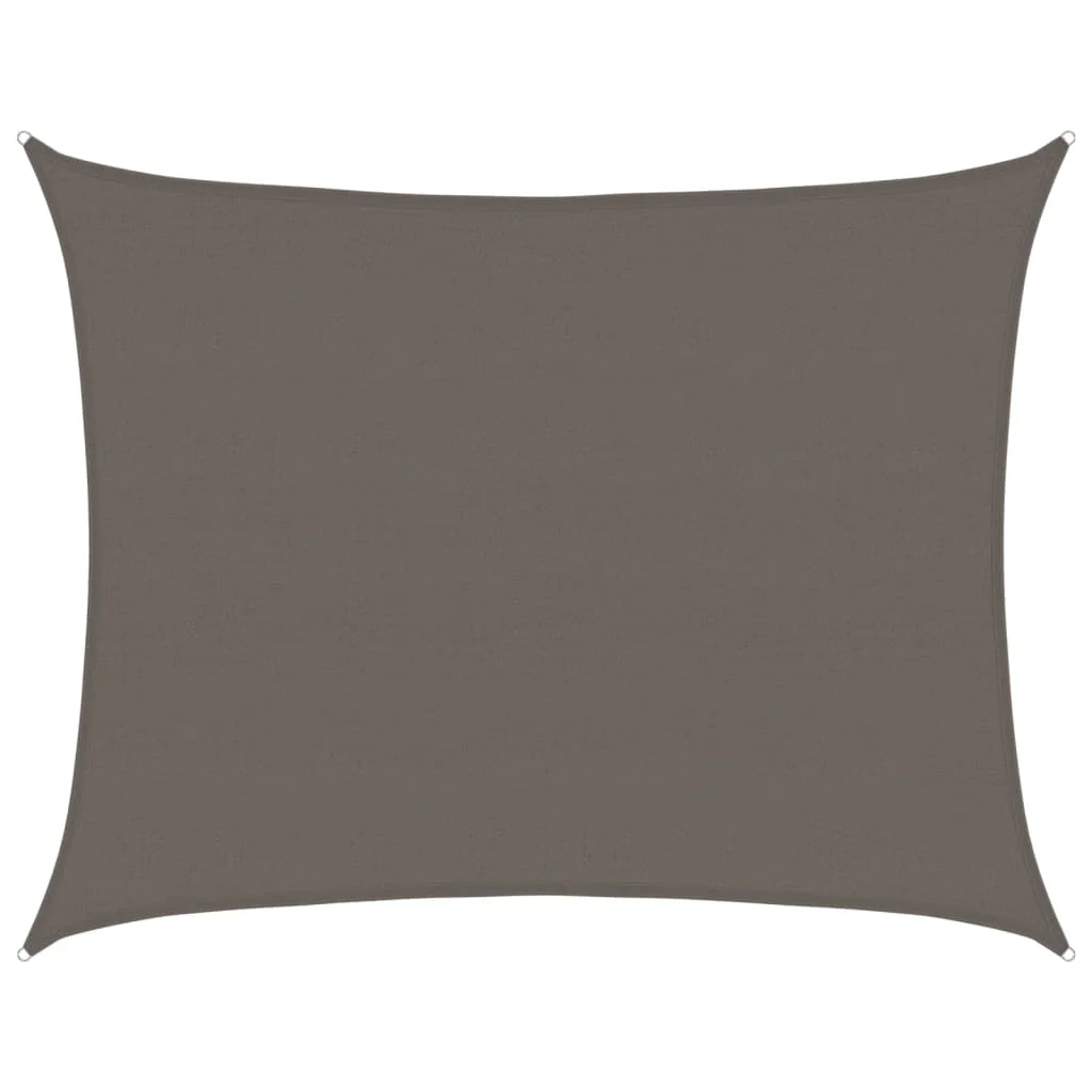 solsejl 160 g/m² 6x7 m HDPE antracitgrå - Image 2