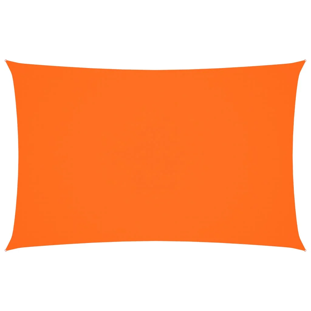 solsejl 2x5 m rektangulær oxfordstof orange - Image 2