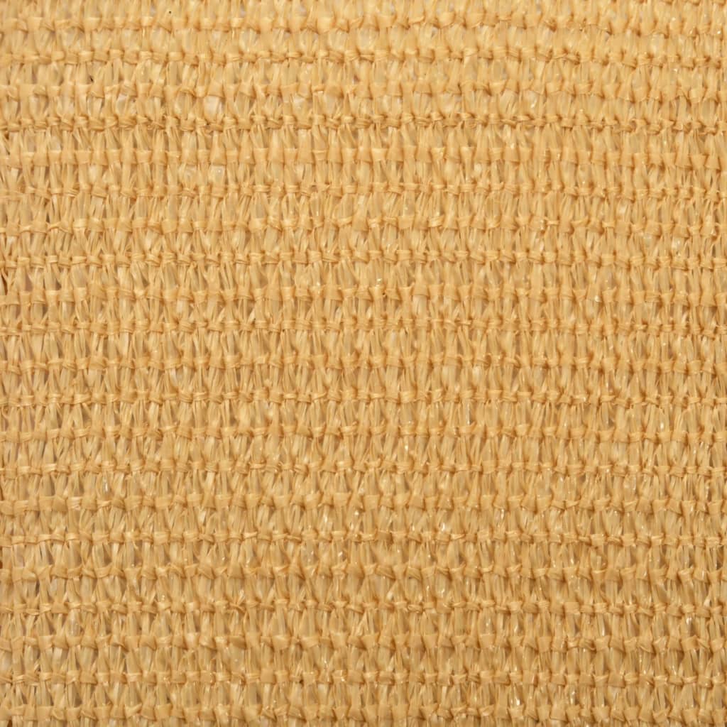 solsejl 3,5x4,5 m rektangulær 160 g/m² HDPE sandfarvet - Image 8